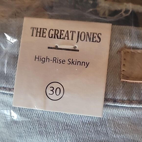 Blank NYC Great Jones Button Fly Distresses Light Denim Skinny 30 - Picture 8 of 9